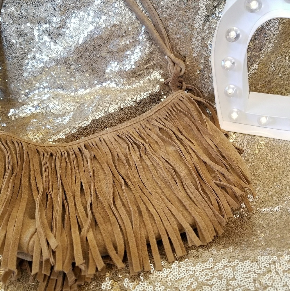 Fringe Suede Leather Bag
